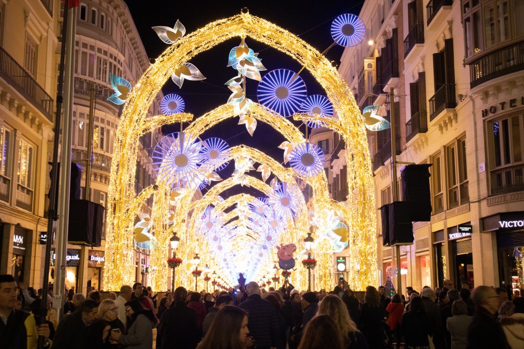 Malaga Christmas lights
